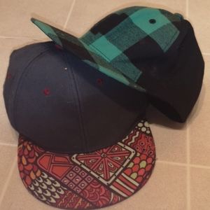 Two Flat Brimmed Hats